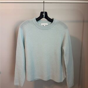White + Warren 100% Cashmere Light Blue Women's Sweater, Size Small